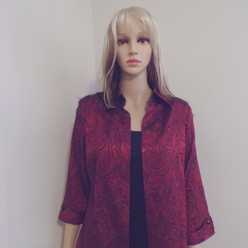 Dressbarn Rayon/Poly Blouse Tank Top M